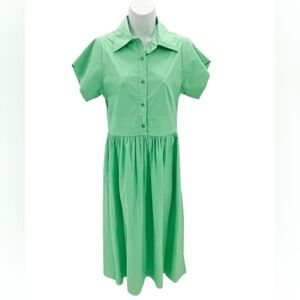 Anonyme Designers Mint Green Cotton Maxi Dress